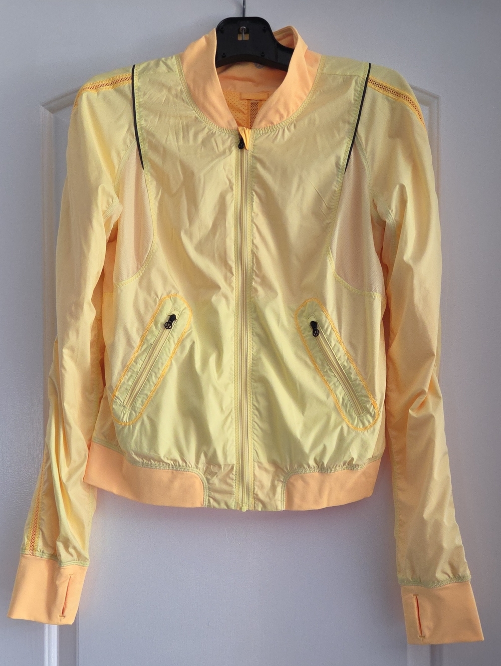 Lululemon Reversible Yellow Lightweight Windbreaker Bomber Jacket Size 6